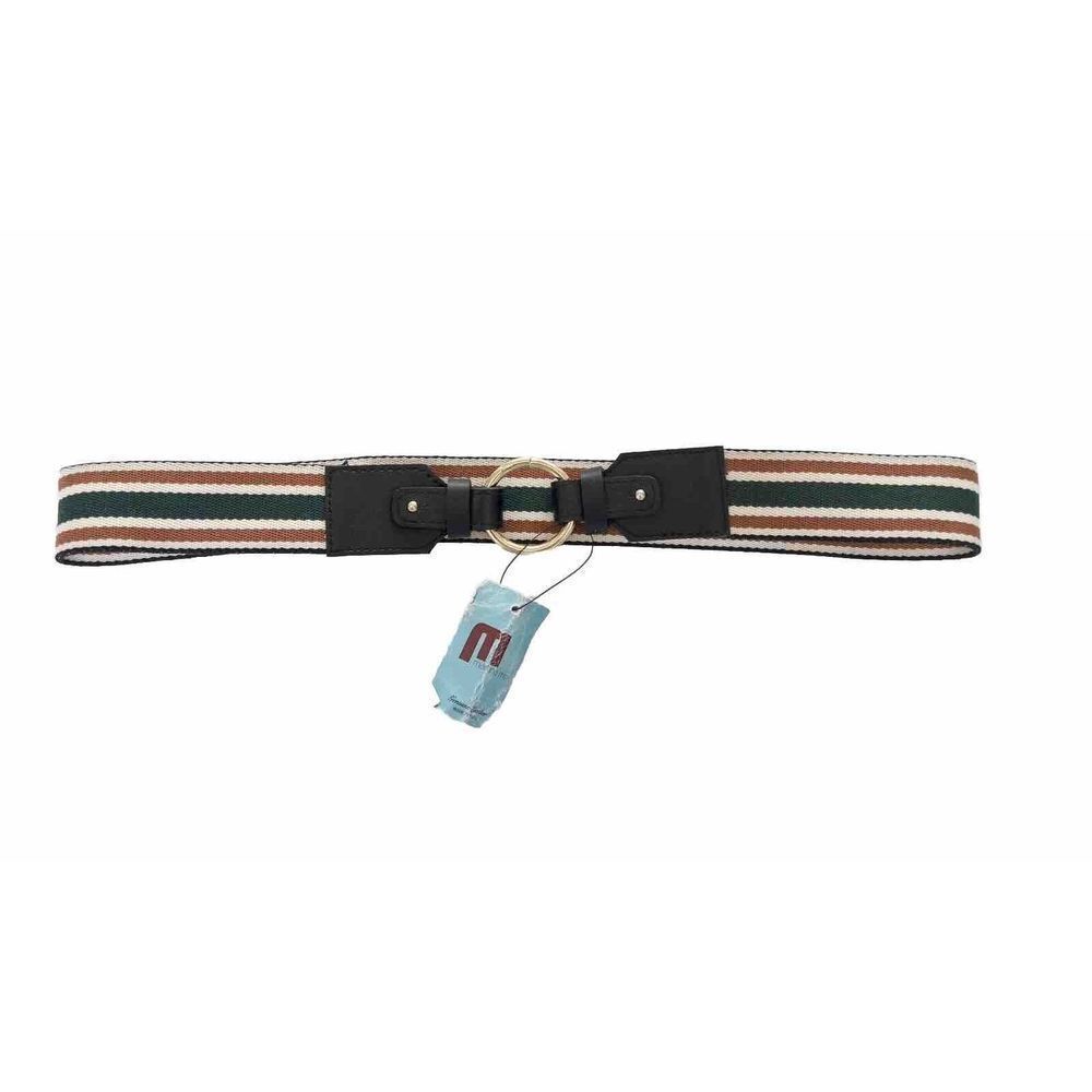 NWT Martina Mori La Martina Summer Belt Orange/Green Made In Italy Leather‎ 32”